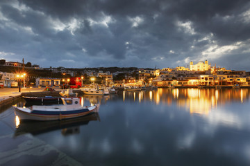 Fototapeta premium Village of Lipsi island in Dodecanese, Greece.