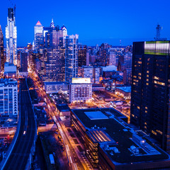 Fototapeta premium Aerial Philly Skyline