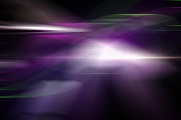 Obraz premium Purple light beams over skyscrapers