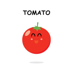 tomatto character in white background