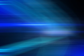 Fototapeta premium Blue light beams over skyscrapers