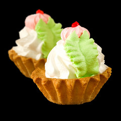 image of delicious cake close up