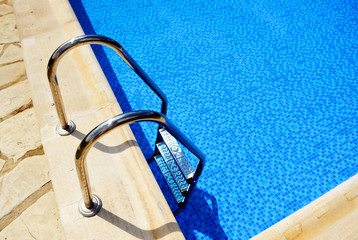 Ladder of swimming pool
