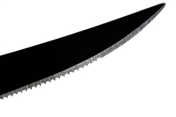 Blade of knife isolated on white background - macro