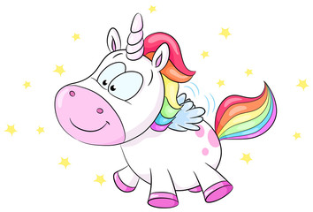 Niedliches Einhorn Vektor Illustration