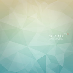 Abstract vector polygonal background in light colors