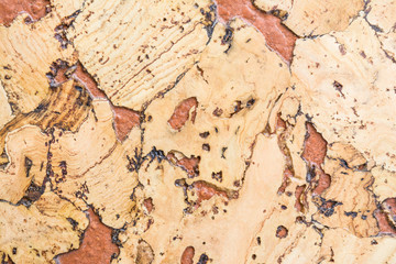 texture of cork board wood surface, natural wooden decorative panel, brown abstract background