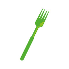 fork cutlery kitchen cooking image vector illustration eps 10