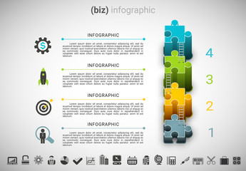 Puzzle Piece Business Inforgraphic