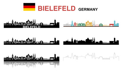 Bielefeld großes Set - obrazy, fototapety, plakaty