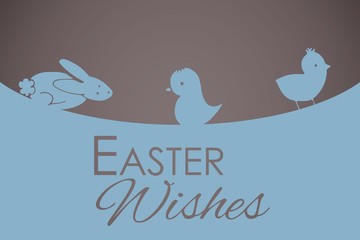 Composite image of easter greeting