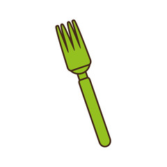fork cutlery kitchen cooking image vector illustration eps 10