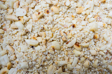 Sesame, peanut, salt mixed. Background