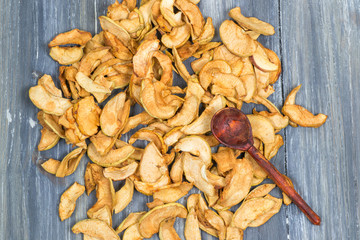 dried apples closeup