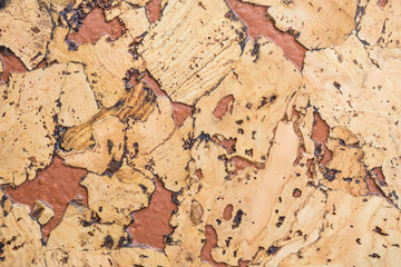 texture of cork board wood surface, natural wooden decorative panel, brown abstract background