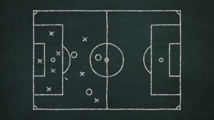 soccer tactics, concept - Powered by Adobe