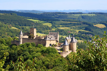 Fototapeta na wymiar Ruins of Castle Bourscheid, Luxembourg