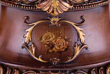 Vintage baroque ornament, retro pattern antique style acanthus,decorative design element filigree 