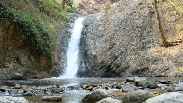 Jae Sorn Waterfall, nature waterfall in Lampang province, Thailand.