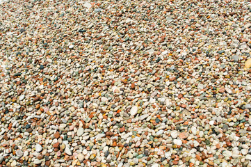 wet sea pebbles
