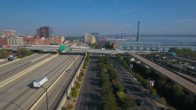 Aerial Pennsylvania Philadelphia September 2016 4K