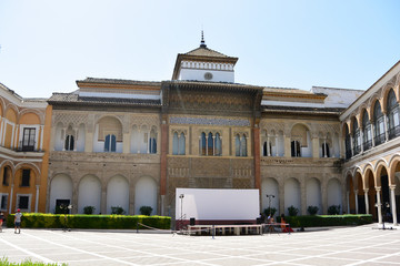 Fototapeta premium Palacio del Rey Don Pedro in the Real Alcázar, Seville.