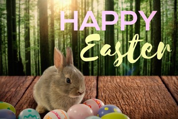 Composite image of easter greeting