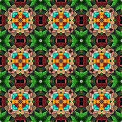 Abstract decorative multicolor mosaic texture - kaleidoscopic ornamental pattern 