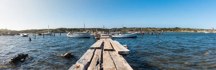 Sanitja Natural Port in Menorca. Spain