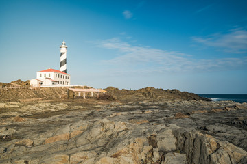 Favàritx Lighthouse in Menorca, Spain