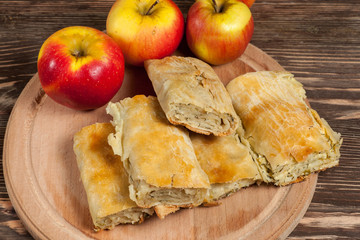 pie with vegetables and fruits