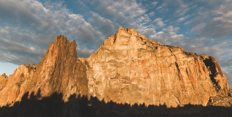 Cloudy Blue Sky Over Smith Rock