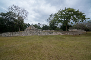 Famous Mayan city, Zona archeologica Edzna near Campeche, Mexico