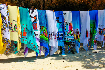 Market on the beach of Zanzibar