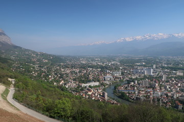 Grenoble depuis la Bastille