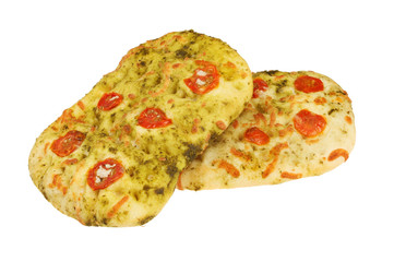 Focaccia bread isolated