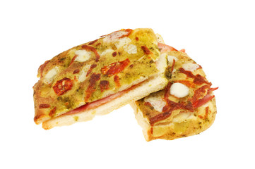 Focaccia bread isolated