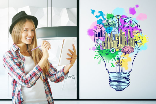 Creative business ideas concept