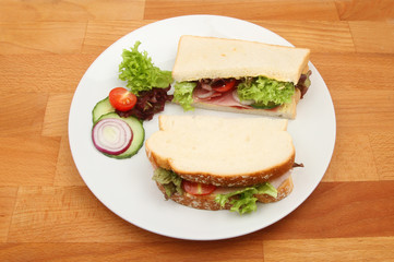 Ham salad sandwich