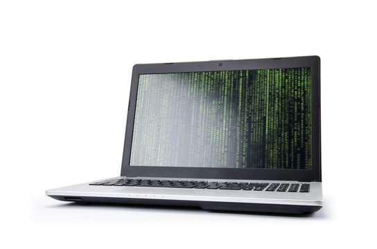 Laptop Bildschirm Matrix Screen