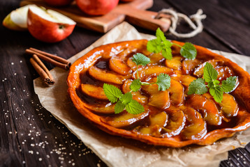 Tarte Tatin - traditional French apple pie