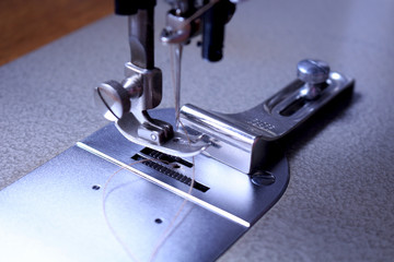 Detail of sewing machine