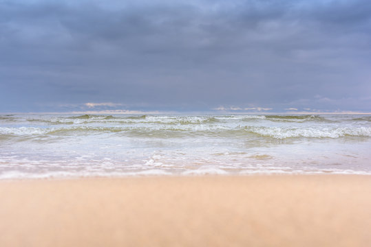 Sea stormy landscape