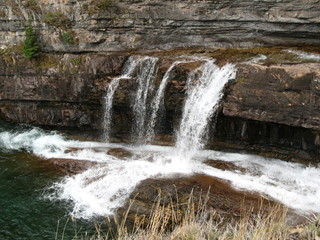 Waterfall out of rocks