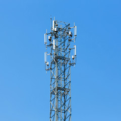 Antenna repeater with blue sky