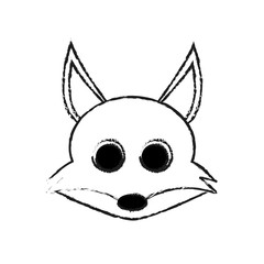 fox cute animal cartoon icon image vector illustration design 
