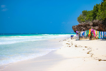 tropical beach Zanzibar - obrazy, fototapety, plakaty