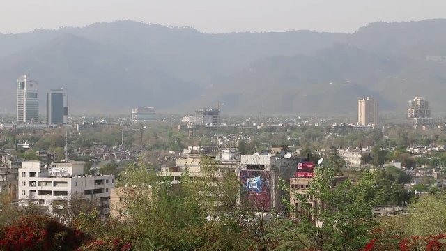 Cityscape of Islamabad, the capital city of Pakistan