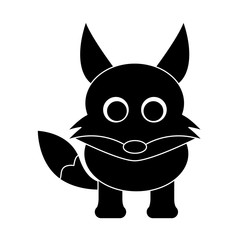fox cute animal cartoon icon image vector illustration design 