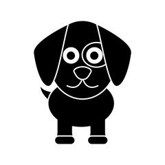 cute dog icon image vector illustration design 